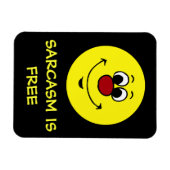 皮肉な顔不機嫌 マグネット (横)