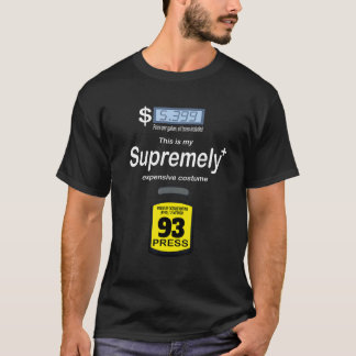 皮肉な高ガス価格ガソリンのガスポンプ費用 Tシャツ