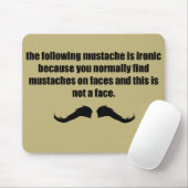 皮肉な髭WTFの日焼け マウスパッド (マウス)