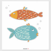 皮肉な魚 シール (シート)
