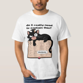 皮肉な黒猫オンディクショナリーミーム Tシャツ