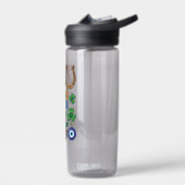 皮肉な黒猫 & ラッキー チャーム ウォーターボトル (左面)