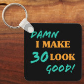 皮肉な30歳の誕生日 キーホルダー (正面)