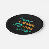 皮肉な50誕生日態度 ペーパープレート (アングル)