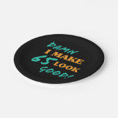 皮肉な65誕生日態度 ペーパープレート (アングル)