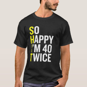 皮肉な80歳の誕生日 面白い80歳の誕生日 Tシャツ