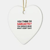 皮肉な セラミックオーナメント (左)