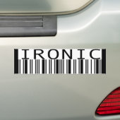 皮肉な バンパーステッカー (車上)