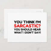 皮肉な ポストカード (正面/裏面)