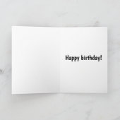 皮肉な「古くなる」誕生日カード カード (内部)