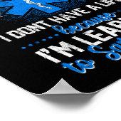 皮肉なEMS緊急救急医療隊員学生しない ポスター (角)