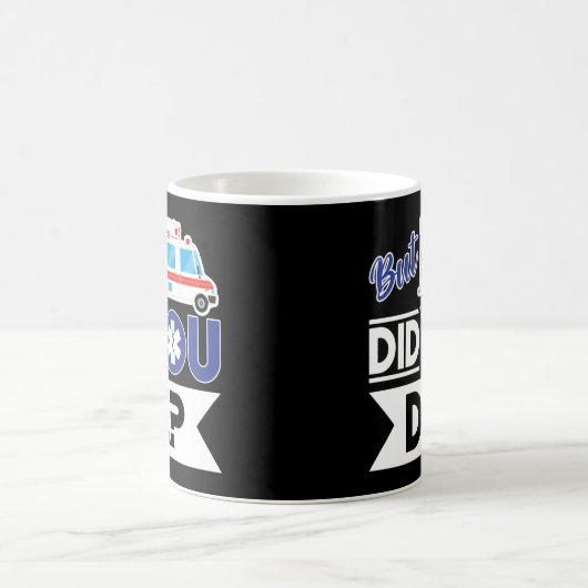 皮肉なEMT EMS救急医療隊員緊急死んだの? コーヒーマグカップ (中央)