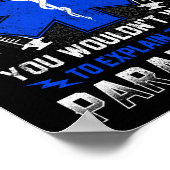 皮肉なEMT EMS緊急は何もしない ポスター (角)