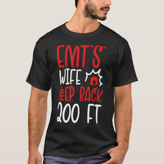 皮肉なEmts妻ステイバック200足 Tシャツ (正面)