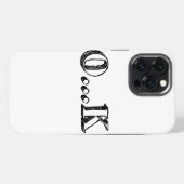 皮肉なOK iPhoneケース (裏面横)