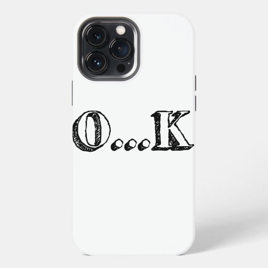 皮肉なOK iPhoneケース (裏面)