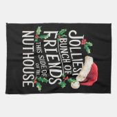 皮肉にマッチする最高の友達の束のクリスマス キッチンタオル (横)
