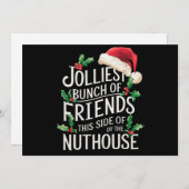 皮肉にマッチする最高の友達の束のクリスマス シーズンカード (正面/裏面)