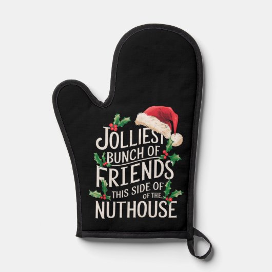 皮肉にマッチする最高の友達の束のクリスマス 鍋つかみ (正面)