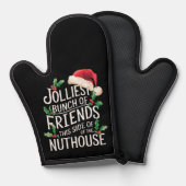 皮肉にマッチする最高の友達の束のクリスマス 鍋つかみ (正面/裏面)