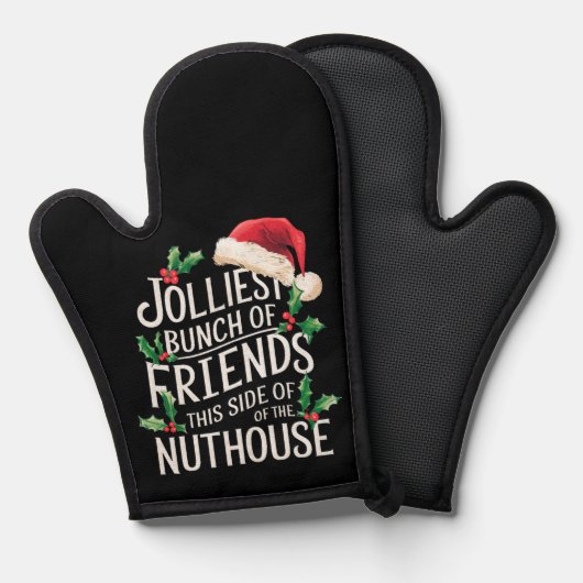 皮肉にマッチする最高の友達の束のクリスマス 鍋つかみ (正面/裏面)