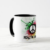 皮肉のためのピースマーク、 マグカップ (正面左)