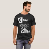 皮肉のない日をゼロにする Tシャツ (正面フル)