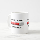 皮肉のローディング コーヒーマグカップ (正面左)