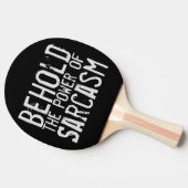 皮肉の力を見る 卓球ラケット (横)