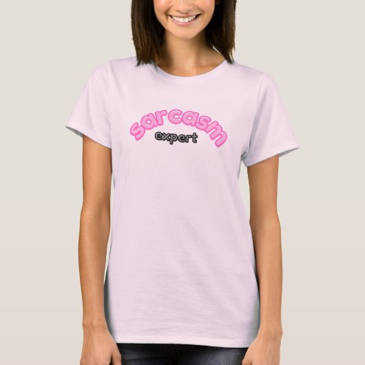 皮肉の専門家おもしろいTシャツ | ウィティ&テユーモアのあるィー Tシャツ (正面)