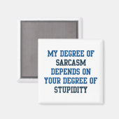 皮肉の程度 マグネット (正面/裏面)