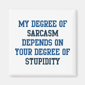 皮肉の程度 マグネット (正面)