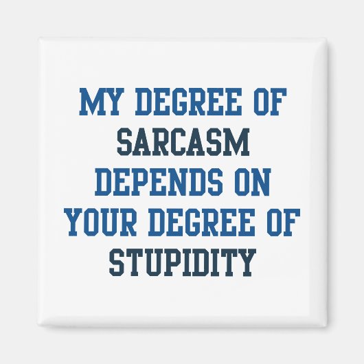 皮肉の程度 マグネット (正面)