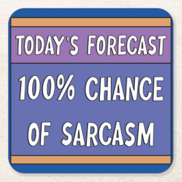 皮肉の100%の可能性 スクエアペーパーコースター
