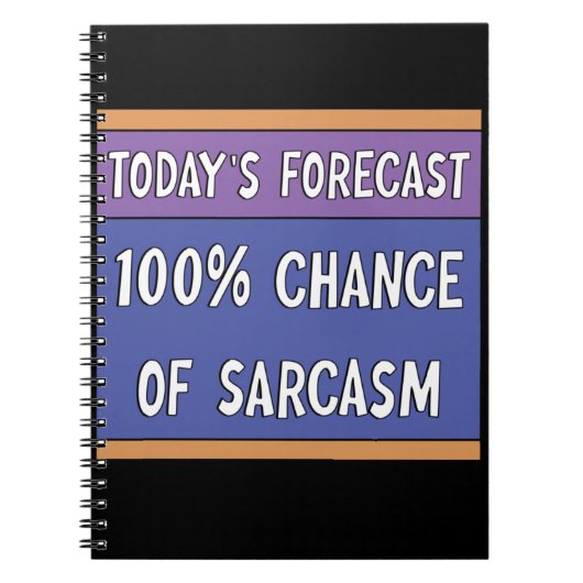 皮肉の100%の可能性 ノートブック (正面)