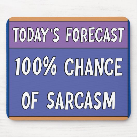 皮肉の100%の可能性 マウスパッド (正面)