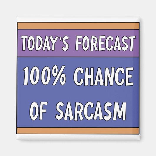 皮肉の100%の可能性 マグネット (正面)