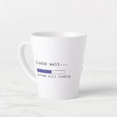 皮肉はまだ読み込み カフェラテマグ (左アングル)