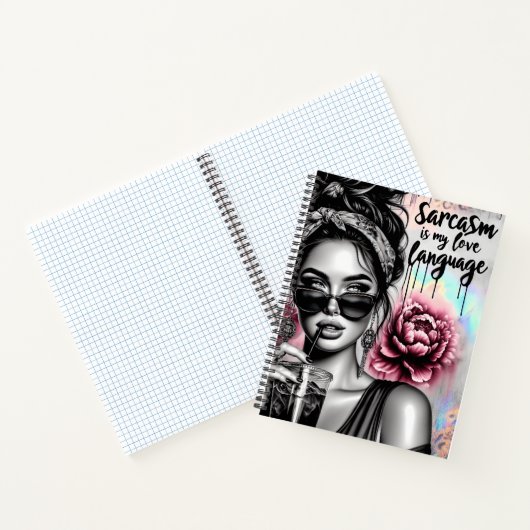 皮肉は私の愛する言葉の腹筋の女性のおもしろい症 ノートブック (内部)