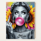 皮肉は私の愛する言葉の腹筋の女性のおもしろい症 プランナー手帳 (裏面)