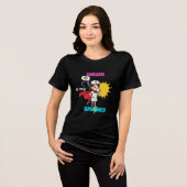 皮肉は私の超大国おもしろいのMed Night Shift RN トライブレンドTシャツ (正面全面)