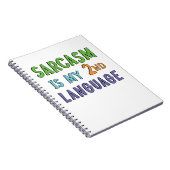 皮肉は私の2番目の言語である ノートブック (右側)