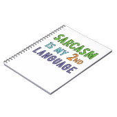 皮肉は私の2番目の言語である ノートブック (左側)