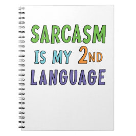 皮肉は私の2番目の言語である ノートブック