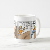 皮肉は答えのマグ常にです コーヒーマグカップ (正面右)