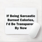 皮肉もしに燃えるカロリー マウスパッド (マウス)