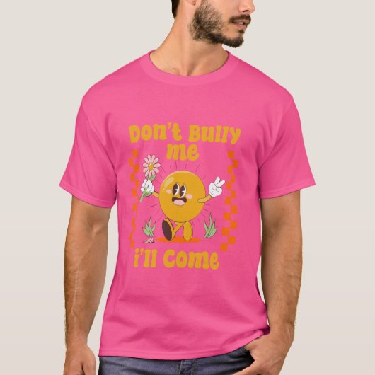 皮肉をいじめるな来おもしろいい Tシャツ (正面)