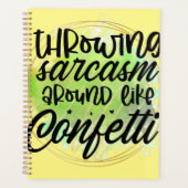 皮肉をのまわりに吐く プランナー手帳 (正面)