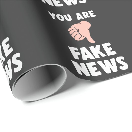 皮肉を断る偽のニュース攻撃 ラッピングペーパー (ロールコーナー)