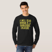 皮肉を言って良読い女性は危険だ Tシャツ (正面フル)